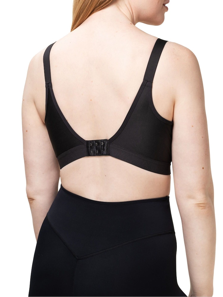 Triumph Triaction Wellness Non-wired Black Sports Bra - Image 2 of 4