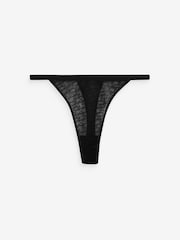 Triumph Signature Sheer Black Thongs - Image 3 of 4