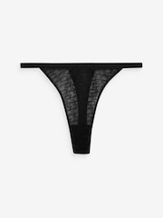 Triumph Signature Sheer Black Thongs - Image 4 of 4