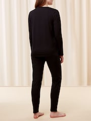 Schwarz - Triumph Langarm-Pyjama aus 100 % Baumwolle - Bild 2 von 6