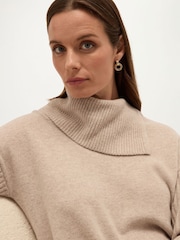 Hobbs Brown Irene Knitted Dress - Image 3 of 6
