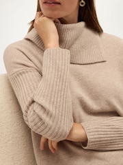 Hobbs Brown Irene Knitted Dress - Image 4 of 6
