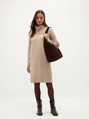 Hobbs Brown Irene Knitted Dress - Image 5 of 6