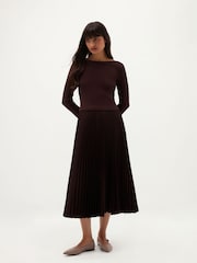 Marrón - Vestido de punto Lucinda de Hobbs - Imagen 1 de 5