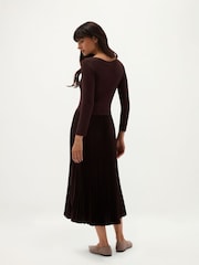 Marrón - Vestido de punto Lucinda de Hobbs - Imagen 2 de 5