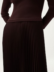 Marrón - Vestido de punto Lucinda de Hobbs - Imagen 3 de 5