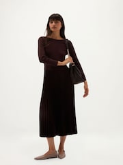 Marrón - Vestido de punto Lucinda de Hobbs - Imagen 4 de 5