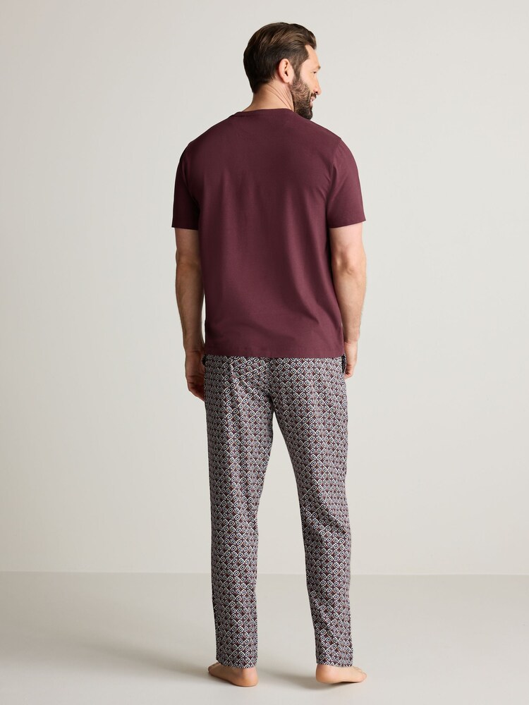 Purple Soft Geo Lightweight Pyjamas Set - Image 10 of 10 Purple Soft Geo Lightweight Pyjamas Set - Image 10 of 10