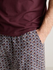 Purple Soft Geo Lightweight Pyjamas Set - Image 4 of 10