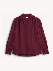 Hobbs Purple Gwen Satin Blouse - Image 5 of 5