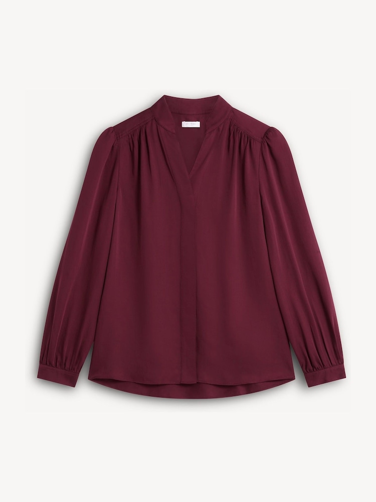 Hobbs Purple Gwen Satin Blouse - Image 5 of 5