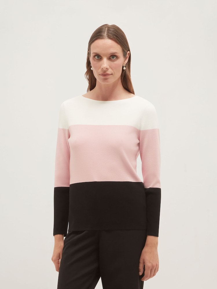 Hobbs Pink Alice Jumper - Image 1 of 5 Hobbs Pink Alice Jumper - Image 1 of 5