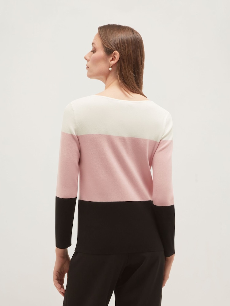 Hobbs Pink Alice Jumper - Image 2 of 5 Hobbs Pink Alice Jumper - Image 2 of 5