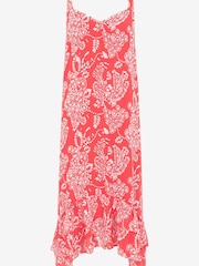 Mint Velvet Red Gracie Print Midi Dress - Image 3 of 4