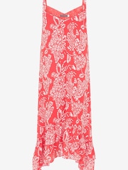 Mint Velvet Red Gracie Print Midi Dress - Image 4 of 4