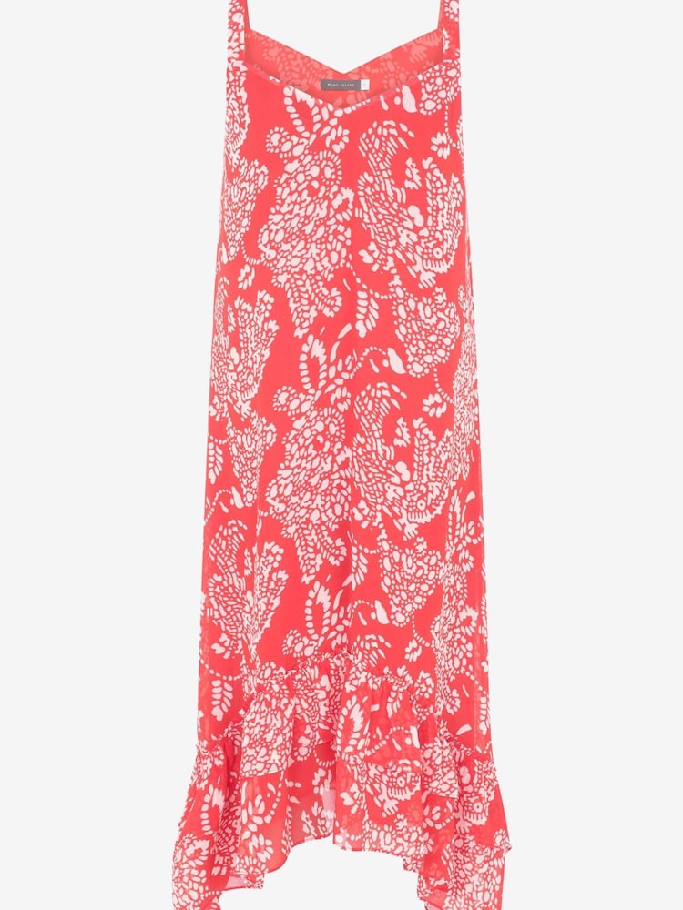 Mint Velvet Red Gracie Print Midi Dress - Image 4 of 4