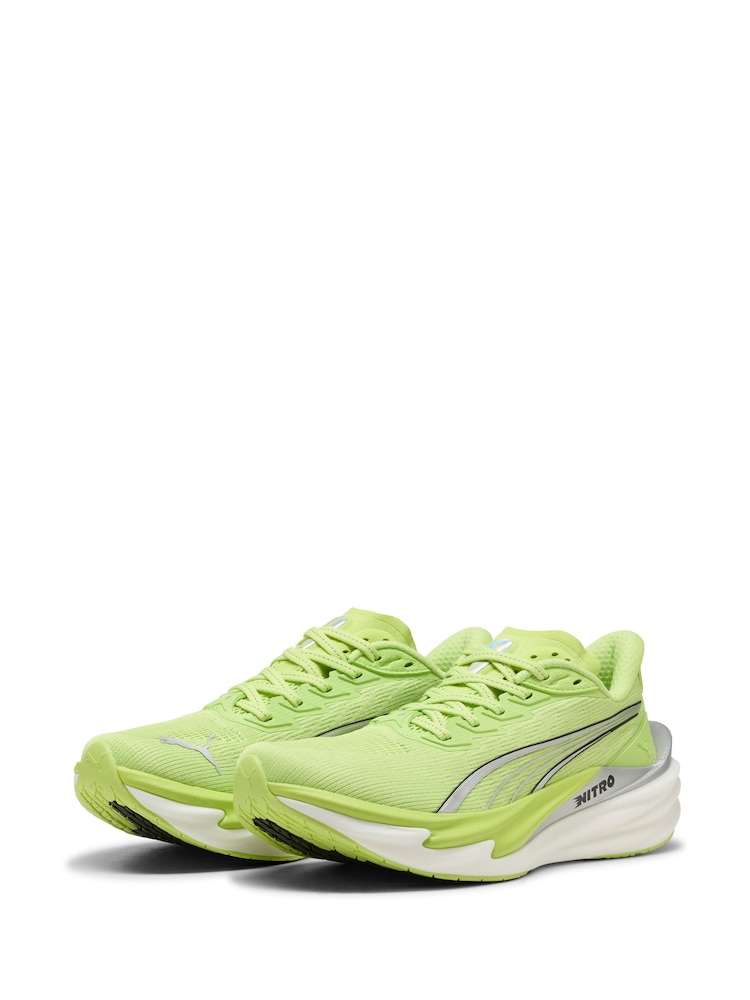 Puma Lime Green Deviate NITRO 4 Wns Trainers - Image 1 of 5 Puma Lime Green Deviate NITRO 4 Wns Trainers - Image 1 of 5