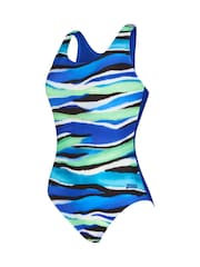 Zoggs Blue Sonic Back Swimsuit with Shelf Bra Lining - Image 5 of 6