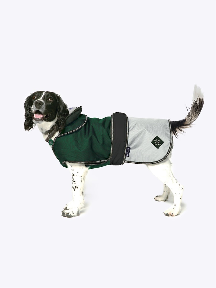 Battersea Green 2-in-1 XSmall Dog Coat - Image 1 of 6
