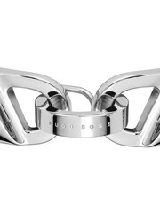 BOSS Silver Tone Stainless Steel Chain Link Bracelet - Image 1 of 5
