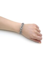 BOSS Silver Tone Stainless Steel Chain Link Bracelet - Image 2 of 5