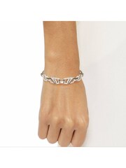 BOSS Silver Tone Stainless Steel Chain Link Bracelet - Image 5 of 5