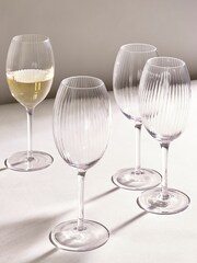 Set of 4 Clear Sienna Wine Glasses - Image 1 of 3