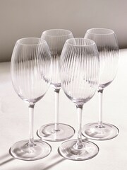 Set of 4 Clear Sienna Wine Glasses - Image 2 of 3