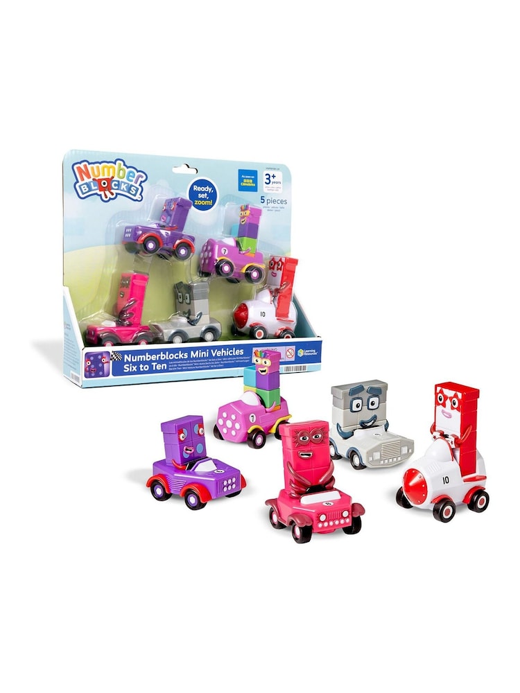 Learning Resources Numberblocks 6-10 Mini Vehicles - Image 2 of 4 Learning Resources Numberblocks 6-10 Mini Vehicles - Image 2 of 4