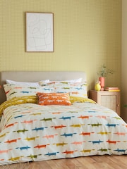 Scion Cream Little Mr Fox Birthday 100% Cotton Duvet Cover and Pillowcase Set - Image 1 of 5