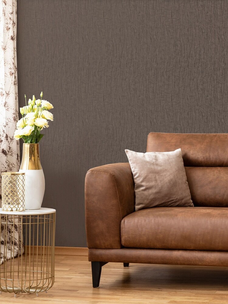 Dark Grey Boutique Marquise Plain 10M Wallpaper - Image 1 of 3 Dark Grey Boutique Marquise Plain 10M Wallpaper - Image 1 of 3