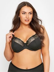 Yours Curve Black Non Padded Under Wired Bra 2 Pack - Image 3 of 8