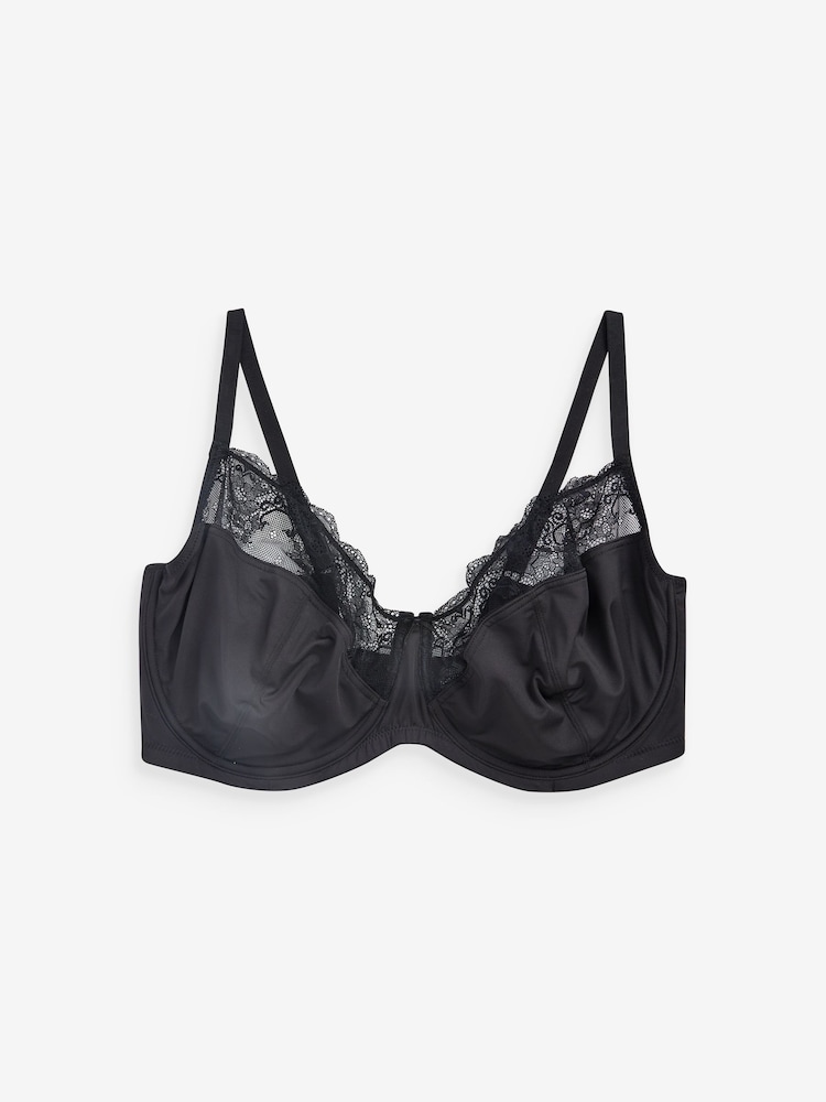 Yours Curve Black Non Padded Under Wired Bra 2 Pack - Image 8 of 8
