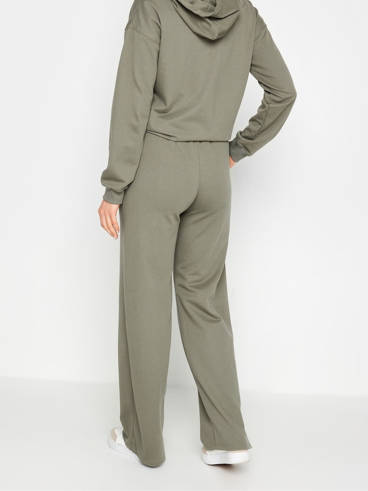 Long Tall Sally Green Wide Leg Joggers - Image 3 of 6