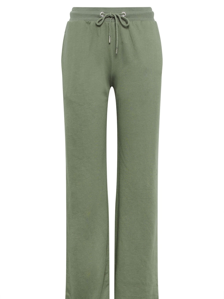 Long Tall Sally Green Wide Leg Joggers - Image 6 of 6