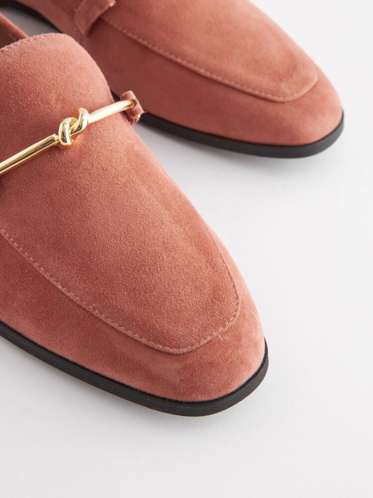 Camel Brown Forever Comfort® Leather Knot Hardware Loafers - Image 5 of 7