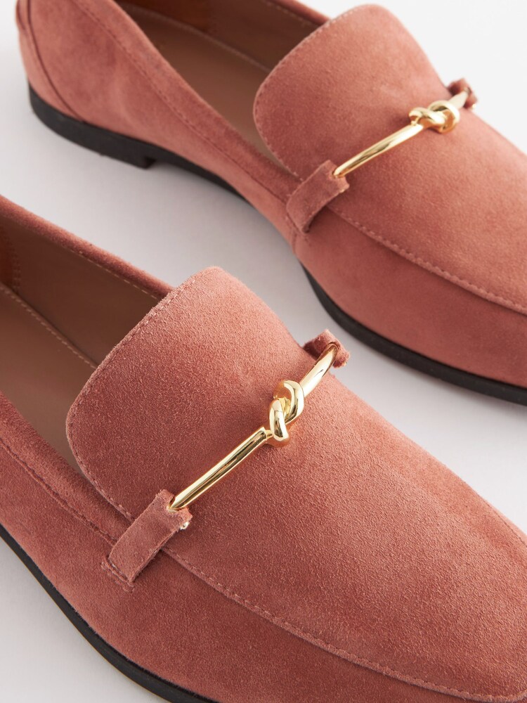Camel Brown Forever Comfort® Leather Knot Hardware Loafers - Image 6 of 7