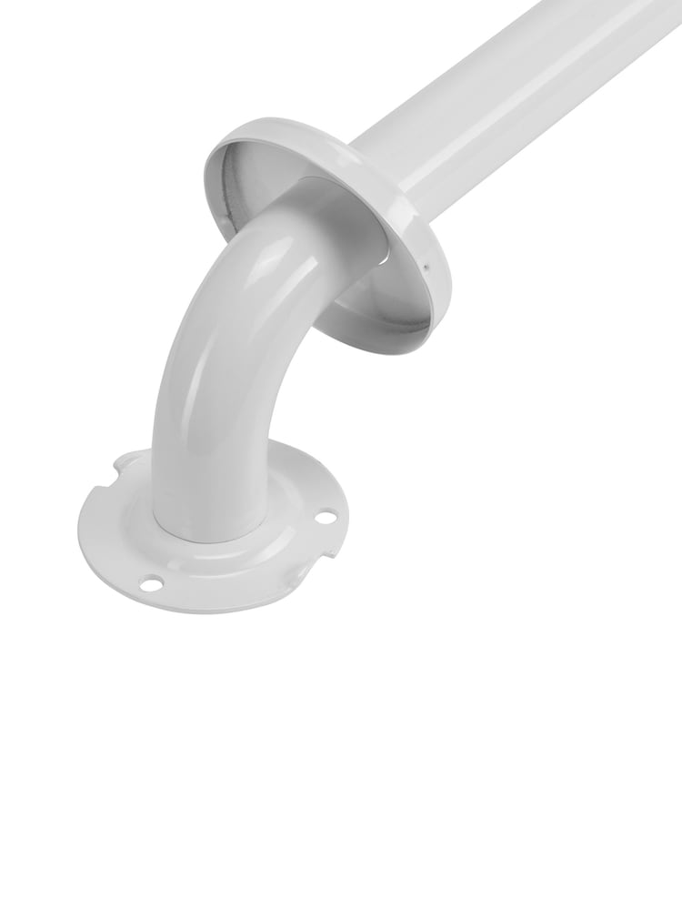 CROYDEX 450mm Stainless Steel Straight White Grab Bar - Image 4 of 4