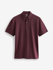 Navy/White/Burgundy/Black/Grey Regular Fit Regular Fit Short Sleeve Jersey Polo Shirts 5 Pack - Image 7 of 10