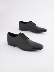 Black Regular Fit Derby Shoes - Image 2 of 5