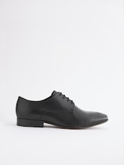 Black Regular Fit Derby Shoes - Image 3 of 5