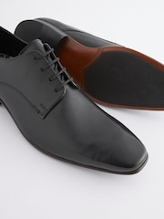 Black Regular Fit Derby Shoes - Image 4 of 5