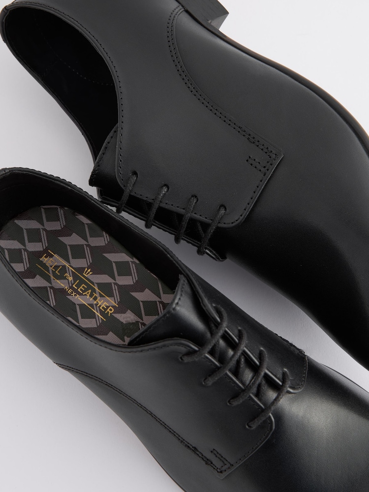 Black Regular Fit Derby Shoes - Image 5 of 5