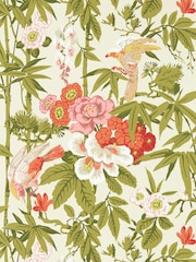 Sanderson Red Bamboo  Birds 10.05M Wallpaper - Image 1 of 1