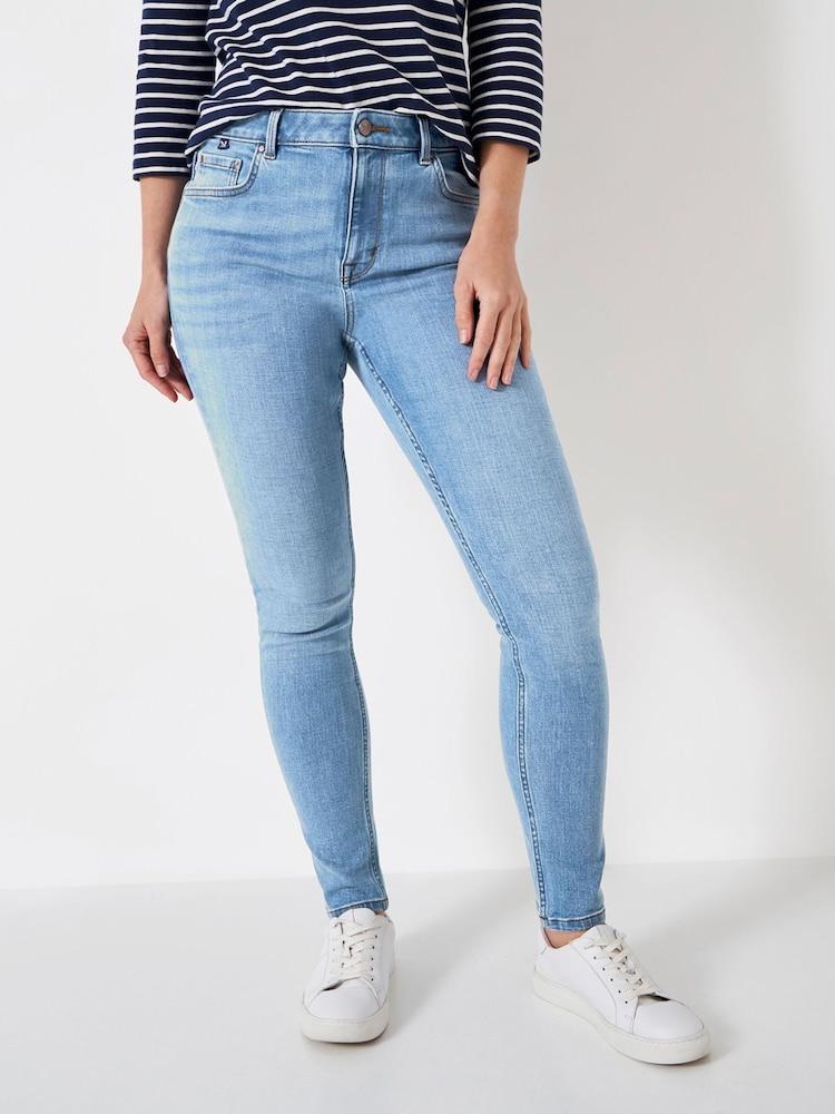 Crew Clothing Blue Skinny Jeans - Image 1 of 5