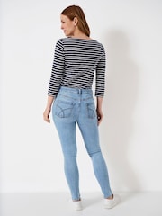 Crew Clothing Blue Skinny Jeans - Image 2 of 5