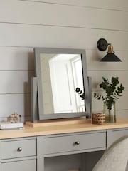 Dove Grey Malvern Paint Effect Dressing Table Mirror - Image 1 of 6