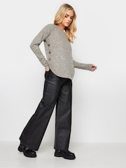 PixieGirl Petite Natural Button Hem Cosy Jumper - Image 3 of 5
