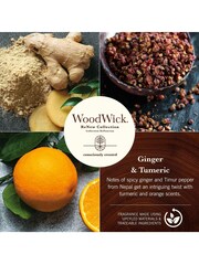 Woodwick Natural ReNew Large Scented Candle Ginger Tumeric - Image 2 of 4