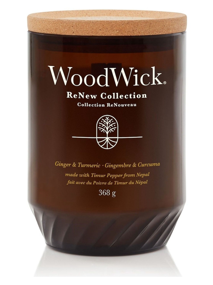 Woodwick Natural ReNew Large Scented Candle Ginger Tumeric - Image 4 of 4